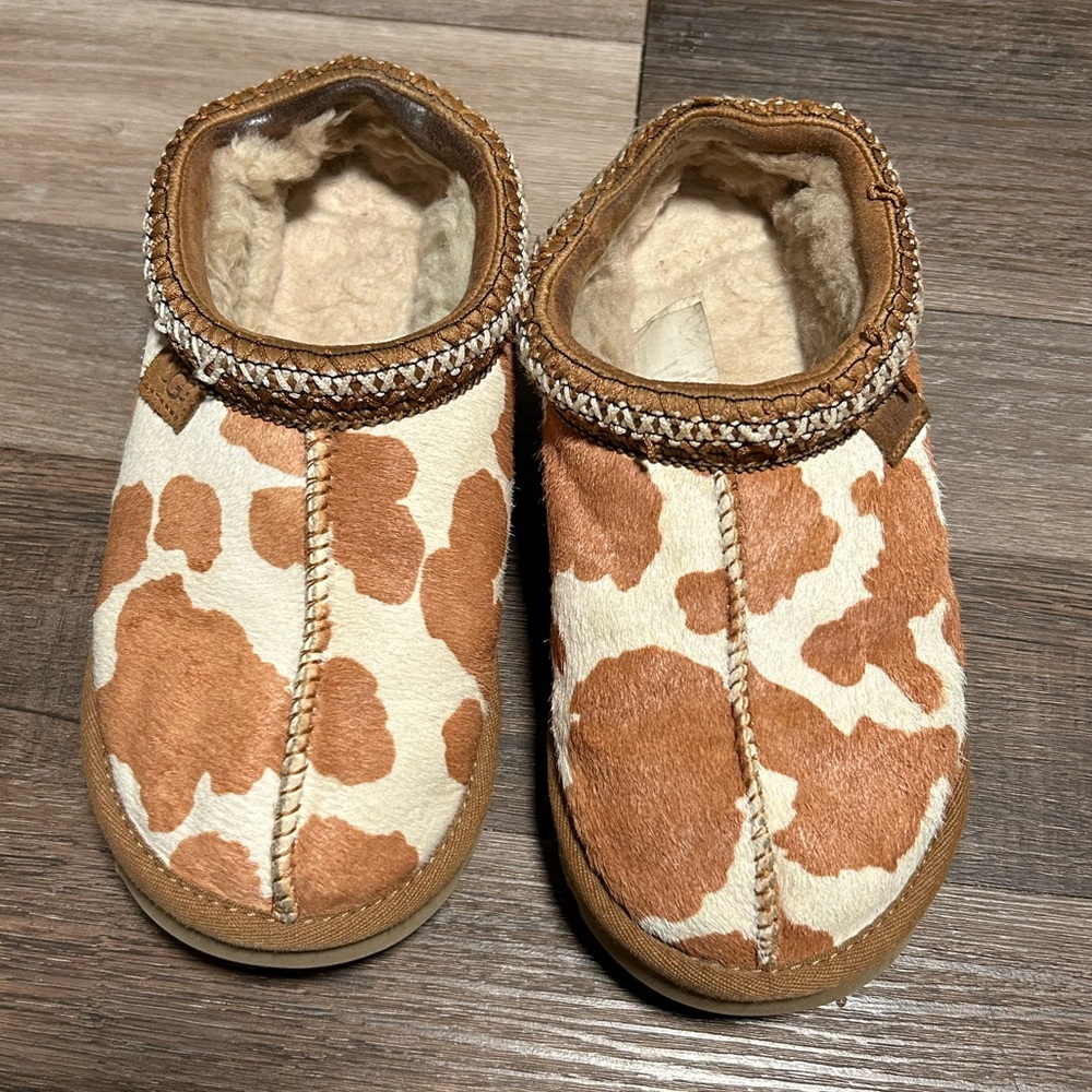 UGG Tasman Cow Print Slipper